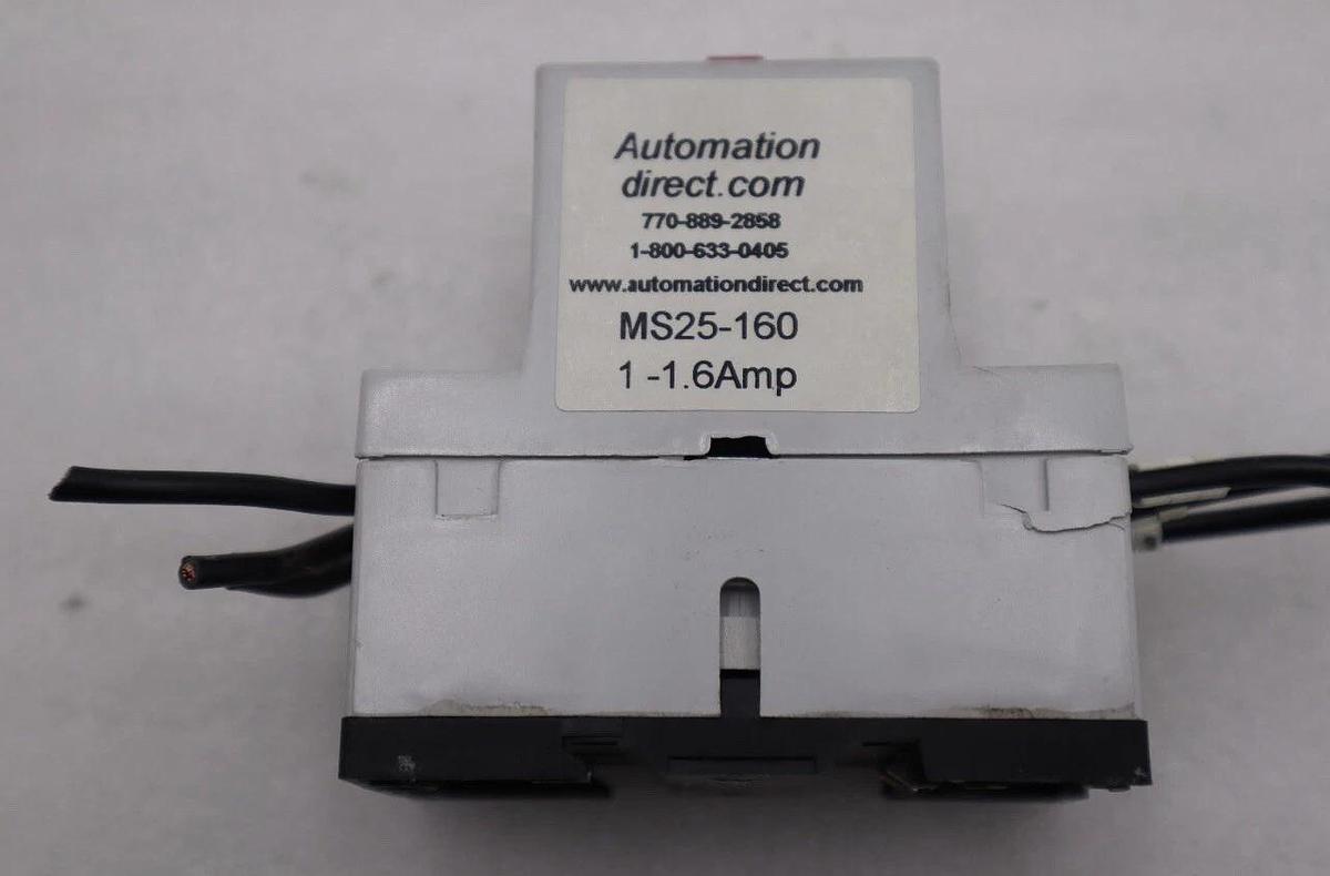 Used AUTOMATION DIRECT 1-1.6 A MAUNAL STARTER MS25-160 L-198