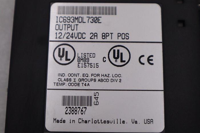 FANUC IC693MDL730E OUTPUT 12/24VDC PLC MODULE STOCK #L-543-C