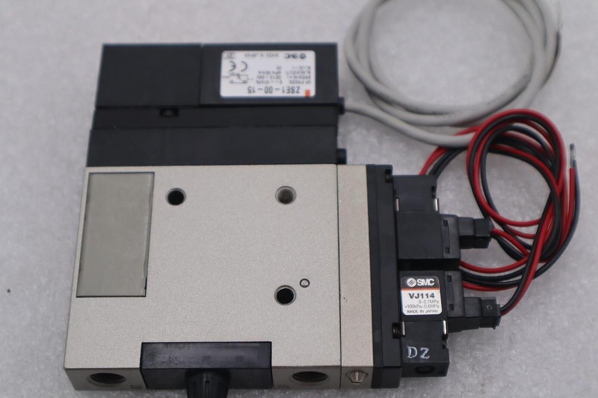 SMC Vacuum Ejector NZM121HT-K5LZ-E15L & VJ114 Solenoid Valve NEW STOCK K-2468
