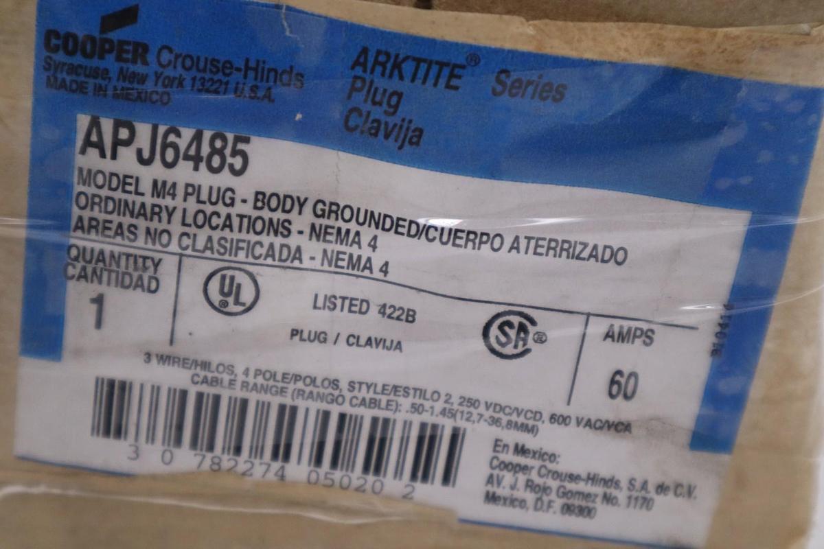 NEW Cooper Crouse-Hinds Plug APJ6485 STOCK 2708A