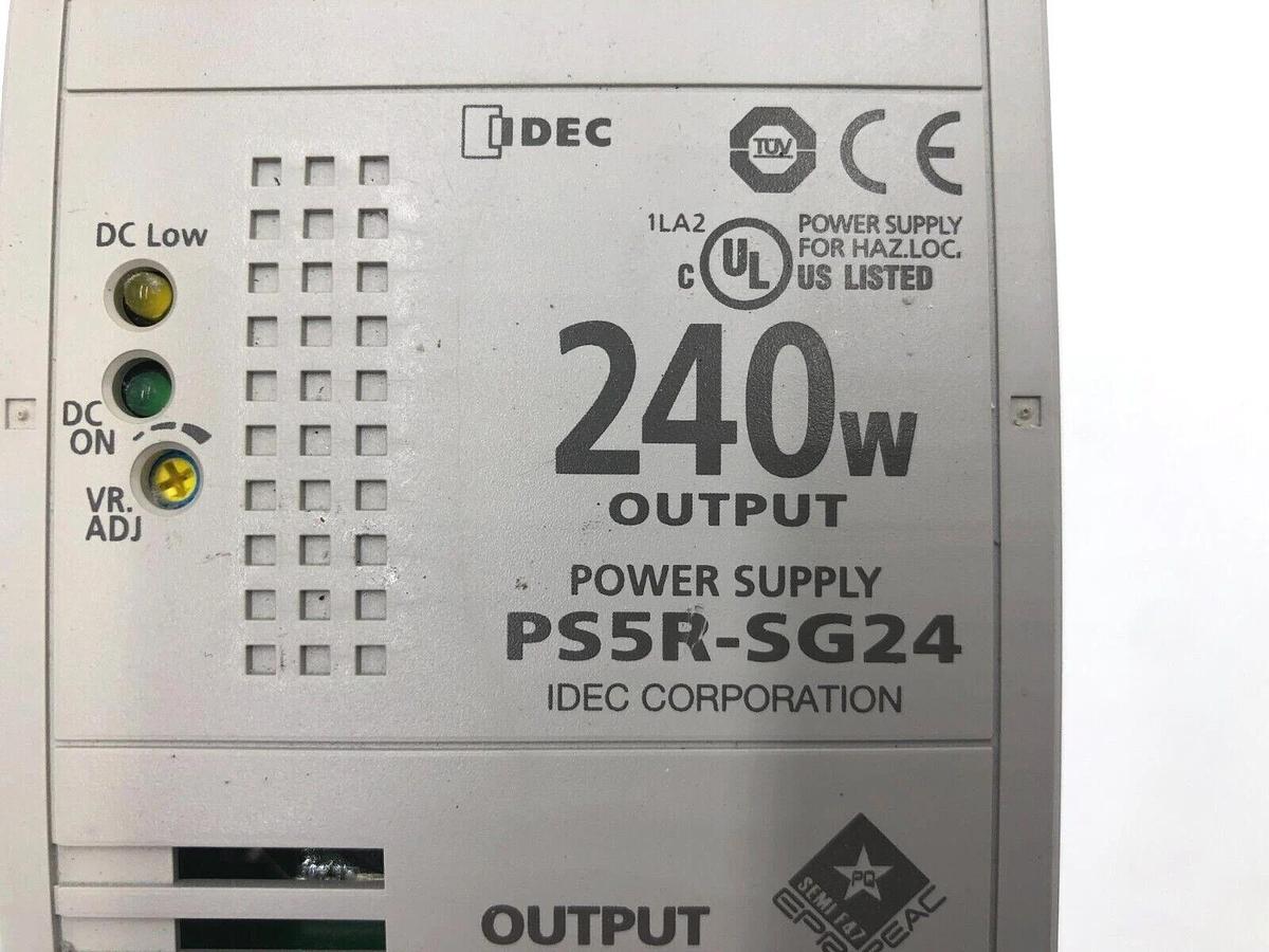 Used IDEC PS5R-SG24 POWER SUPPLY 240W 10A 24VDC 50/60HZ STOCK 1400