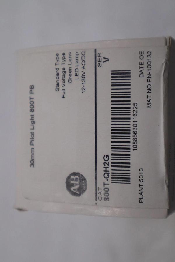 Used NEW 800T-QH2G Ser. V Allen-Bradley AB Green Pilot Light STOCK G598A
