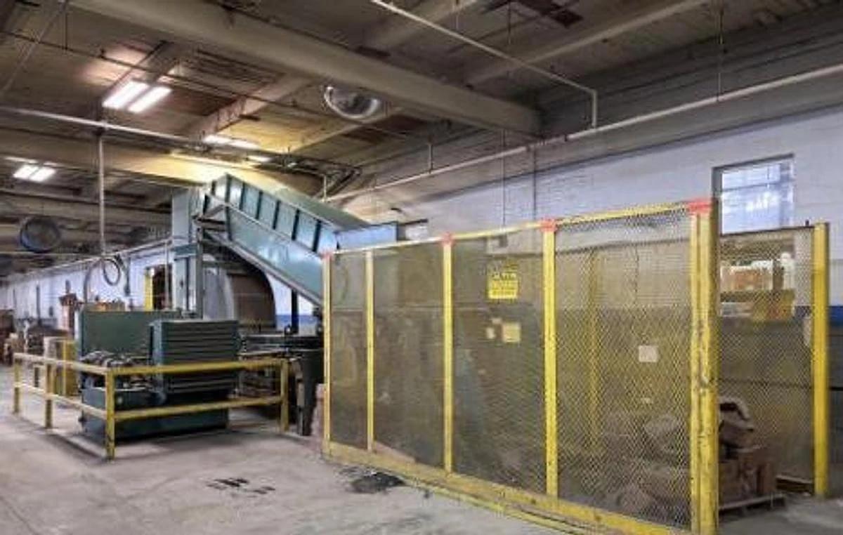 Used SELCO MODEL HLO-128A50T HORIZONTAL AUTOTIE BALER WITH CONVEYOR 50HP 8" CYLINDER