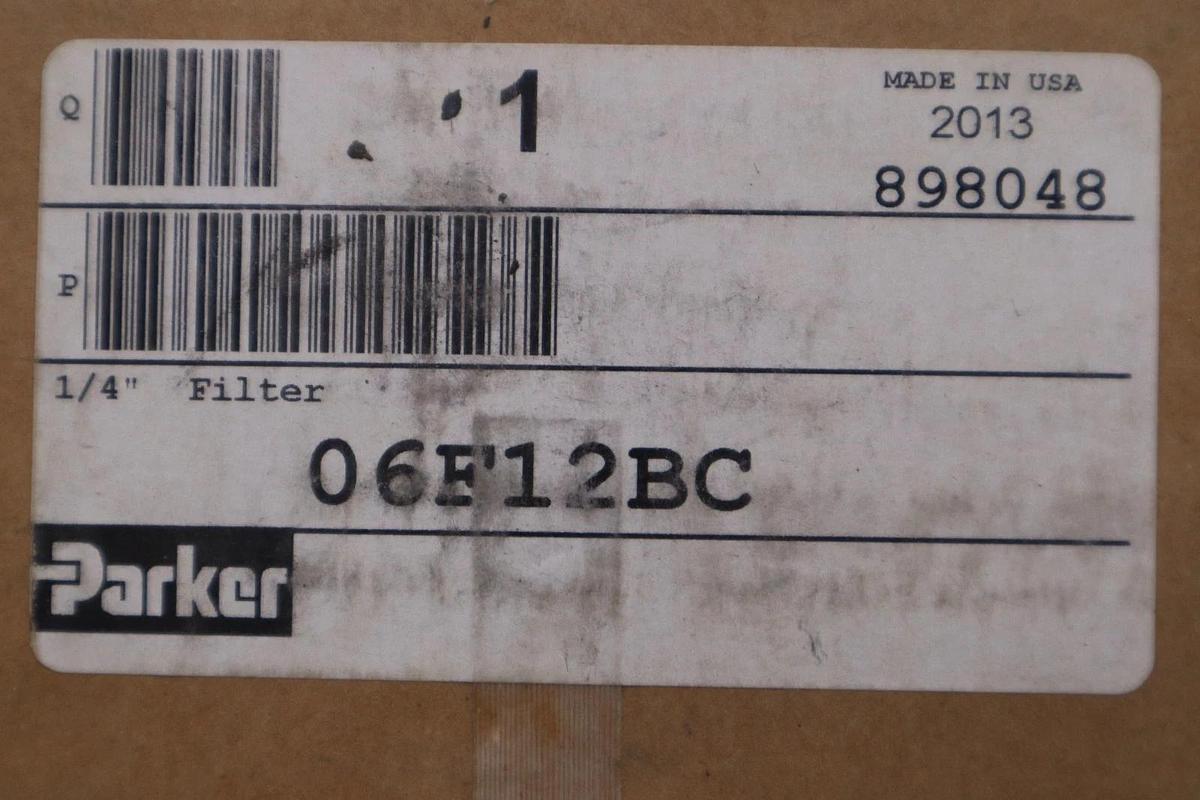 NEW OPEN BOX PARKER 06F12BC / 06F12BC AIR REGULATOR STOCK GF515
