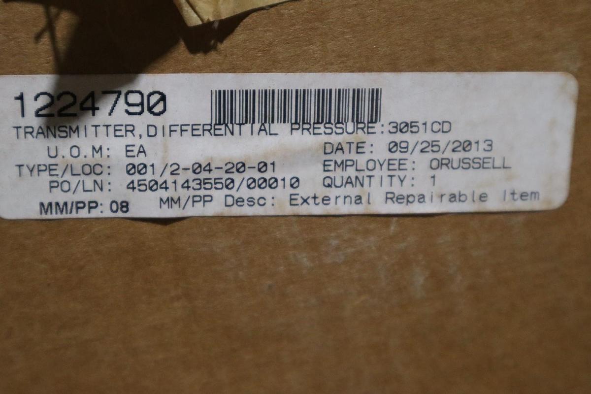 Used Rosemount Pressure Transmitter 1199DNB20APFW71DAA1C NEW IN BOX STOCK HS37