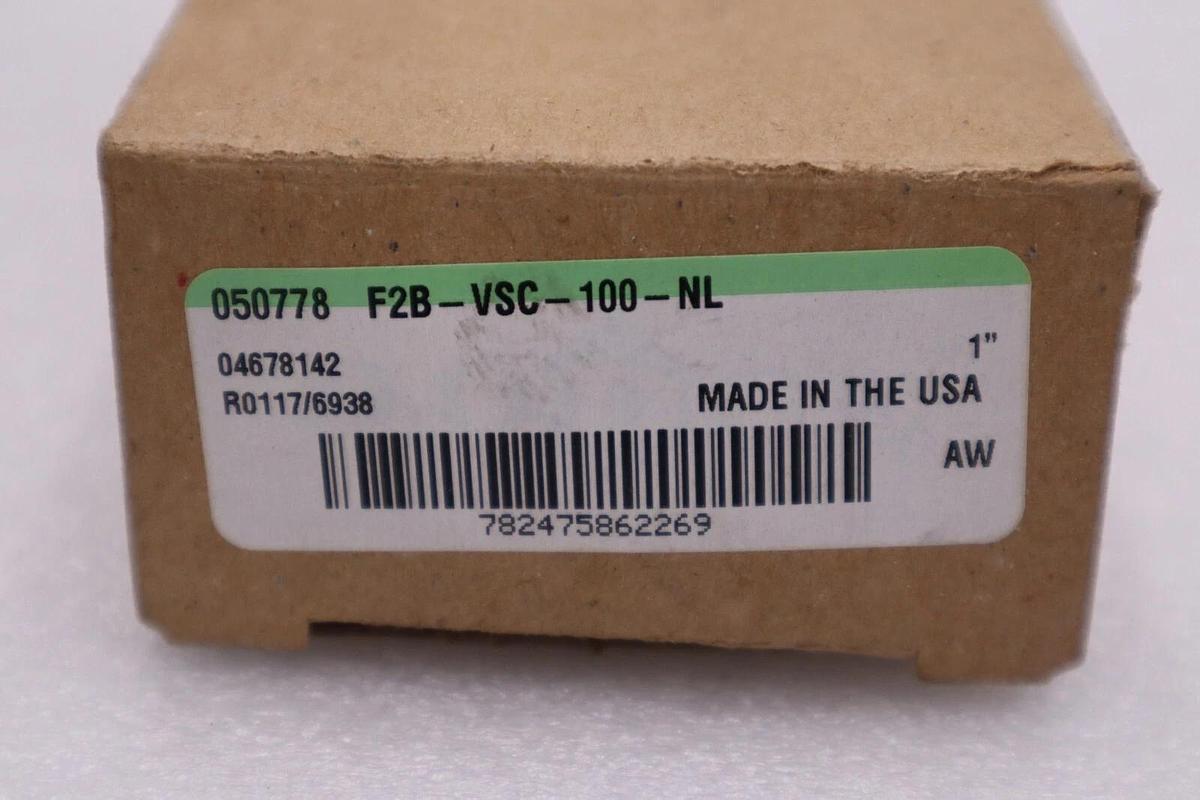 Used NEW Dodge F2B-VSC-100-NL Flange Bearing 050778; 1"ID; 2-Bolt STOCK H180A