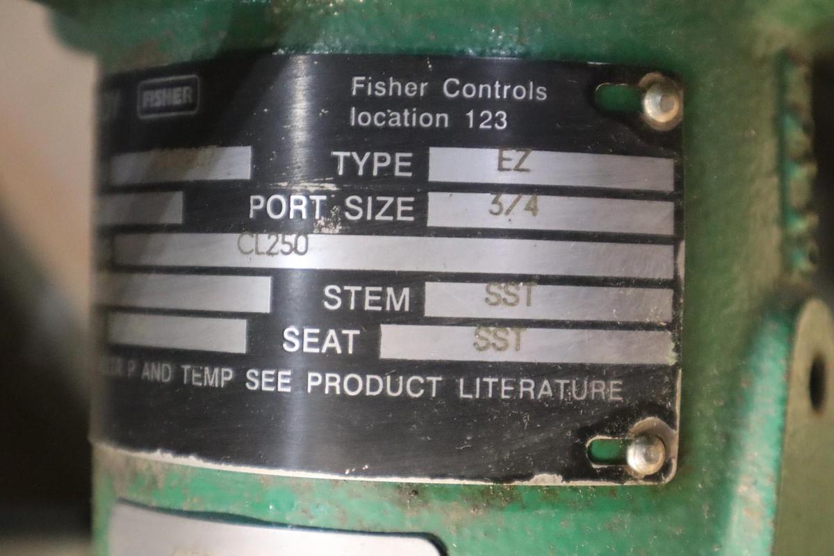 Used Fisher Control Valve Size 1 With Type EZ Pneumatic Actuator