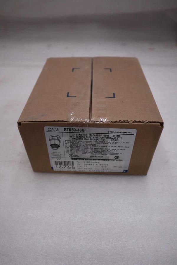 Box Of 20 - Thomas And Betts ST050-466 Teck Connectors, 1/2" STOCK SGF127