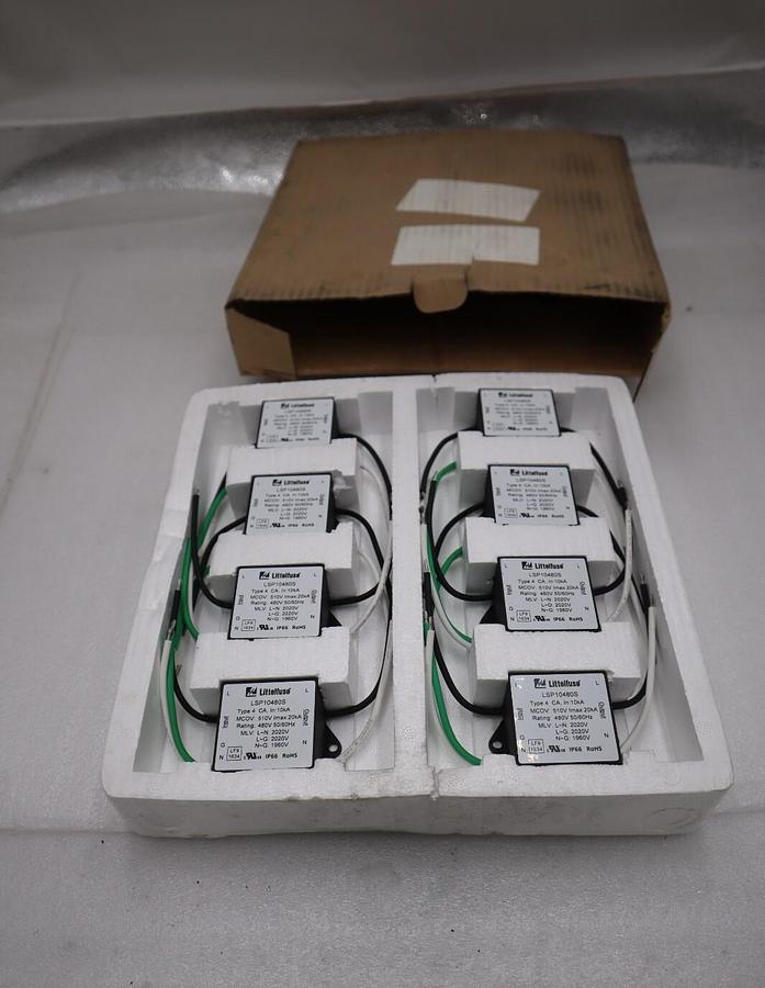 BOX OF 8 - LITTELFUSE LSP10480S Surge Protecto Mains Surge Protector #H841