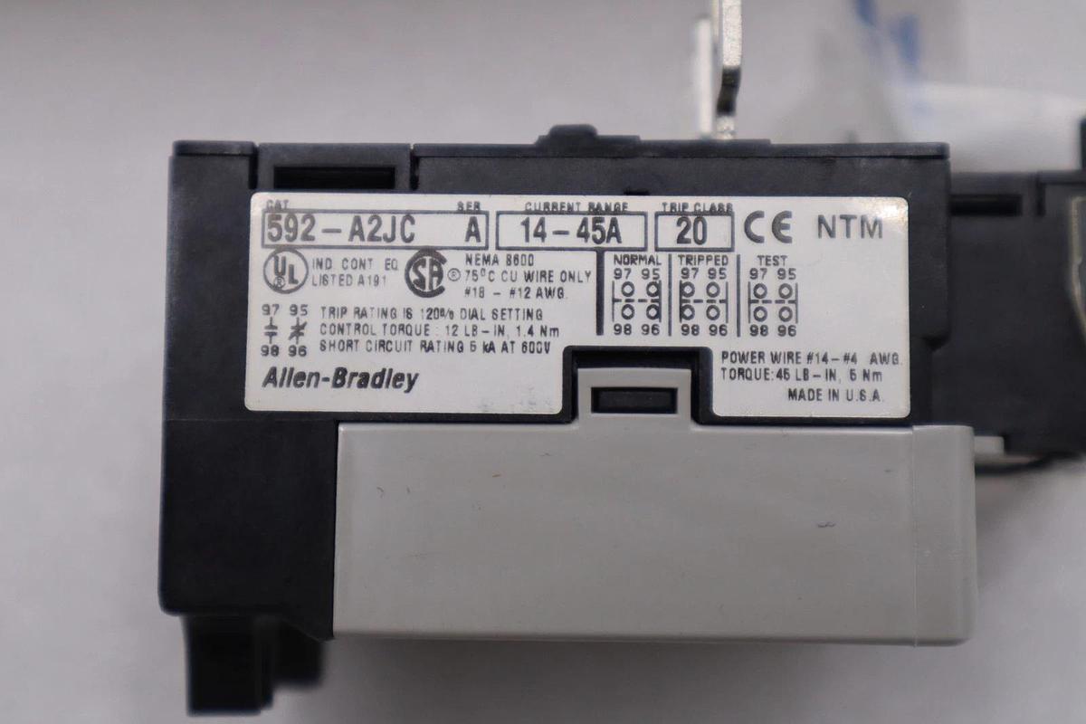 NEW IN BOX ALLEN BRADLEY 592-A2JC SER. A 600V 14-45A STOCK H456A
