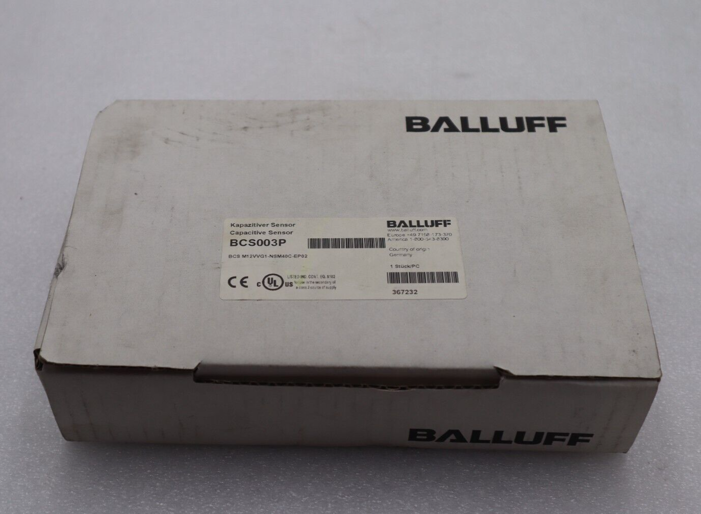 Used Balluff Capacitive Sensor BCS003P BCS M12VVG1-NSM40C-EP02 New  Open Box #K-1756