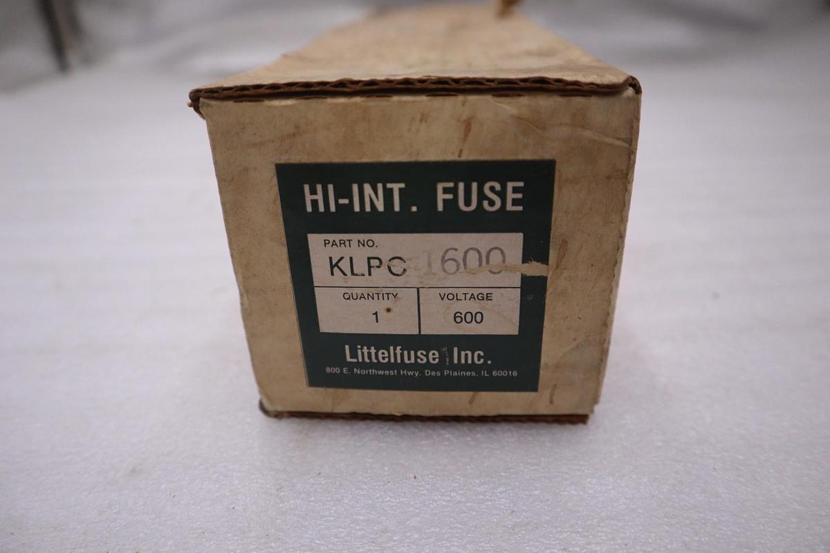 Littelfuse KLPC1600/ KLPC 1600 Fuse Class L Hi Interrupting - STOCK 5816A
