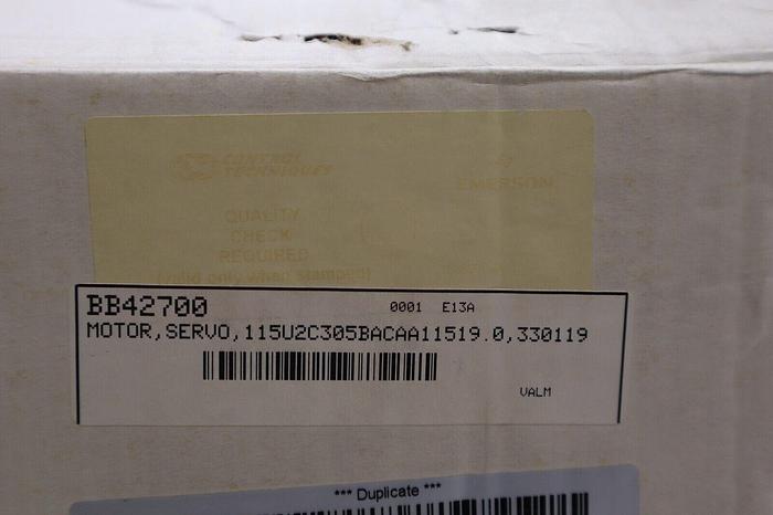 NEW CONTROL TECHNIQUES Emerson Servo Motor 115U2C305BACAA115190 STOCK 5615