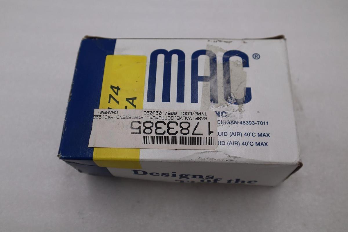 MAC 92B-000-BP2=1705 / 92B-000-BP2 SOLENOID VALVE MANIFOLD BASE STOCK H801A