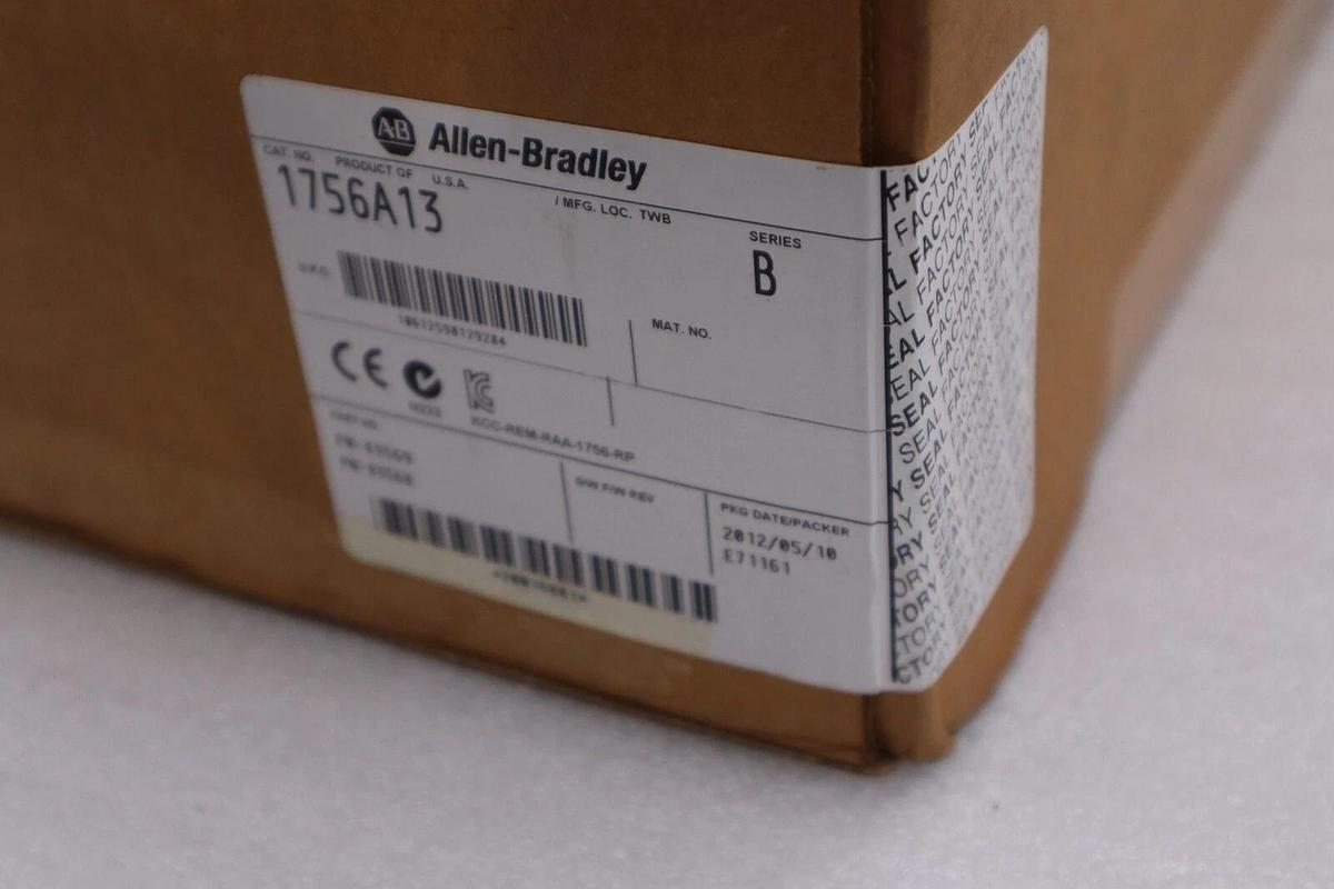 Used NEW ALLEN BRADLEY 1756-A13 Series B ControlLogix 13 Slot Chassis PLC STOCK H250