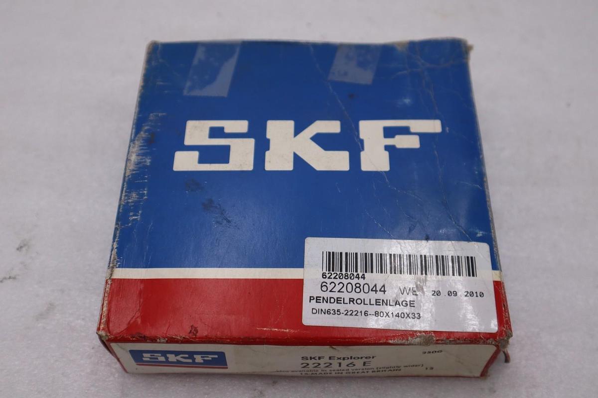 Used NEW OPEN BOX SKF 22216 E Spherical Roller Bearing STOCK CC210