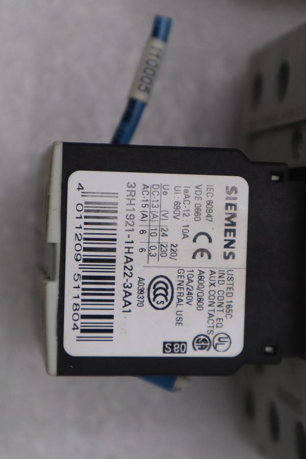 Used SIEMENS 3RH1924-1GP11 COUPLING LINK STOCK H1827