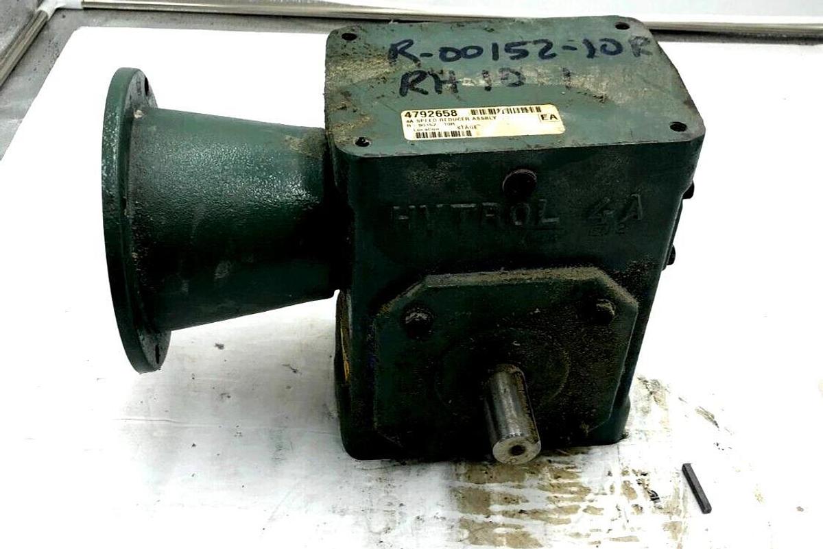 Used HYTROL 4A GEAR REDUCER RIGHT HAND WORM GEARBOX S-120
