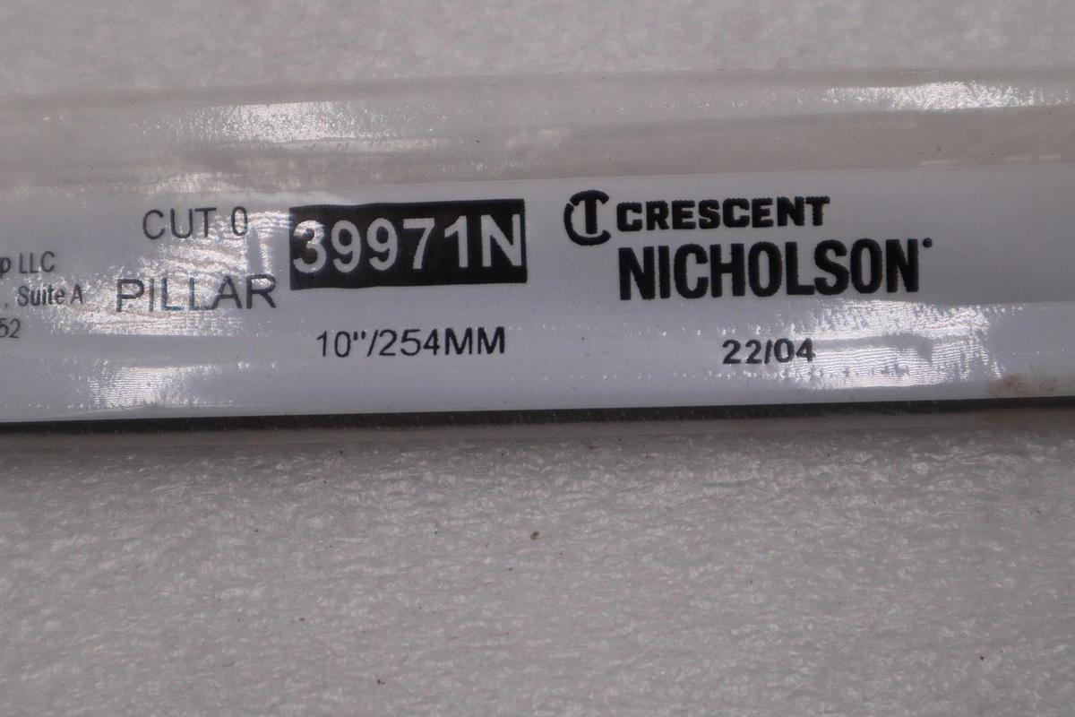 LOT OF 2 - NEW Cresent Nicholson Pillar File Cut 0 Item # 39971N #H710A