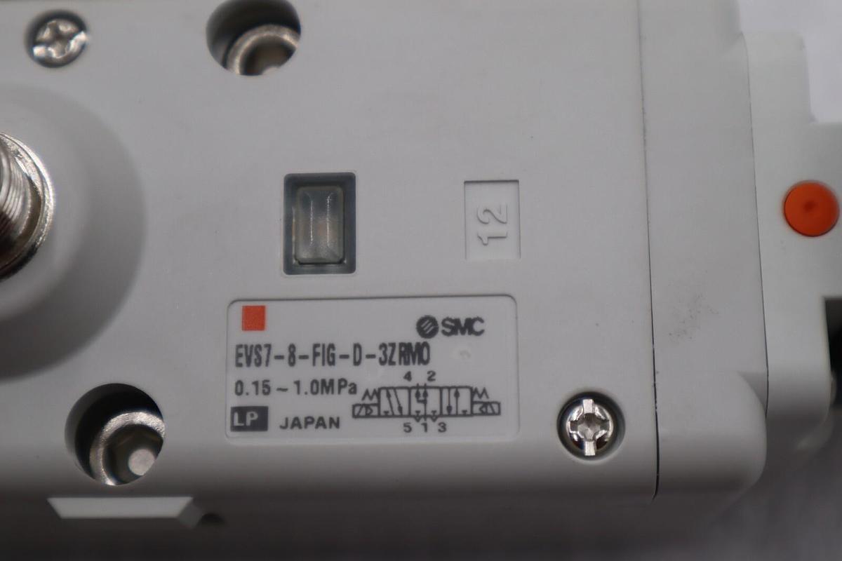 Used NEW SMC EVS7-8-FIG-D-3ZRM0 Valve 9 AVAILABLE STOCK S-390