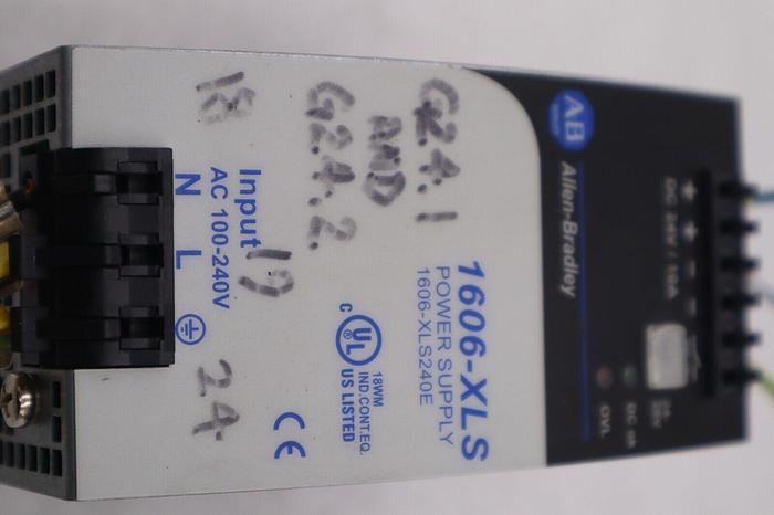 Used ALLEN BRADLEY AB 1606-XLS240E SER A Power Supply 100-240 VAC STOCK L-161-A