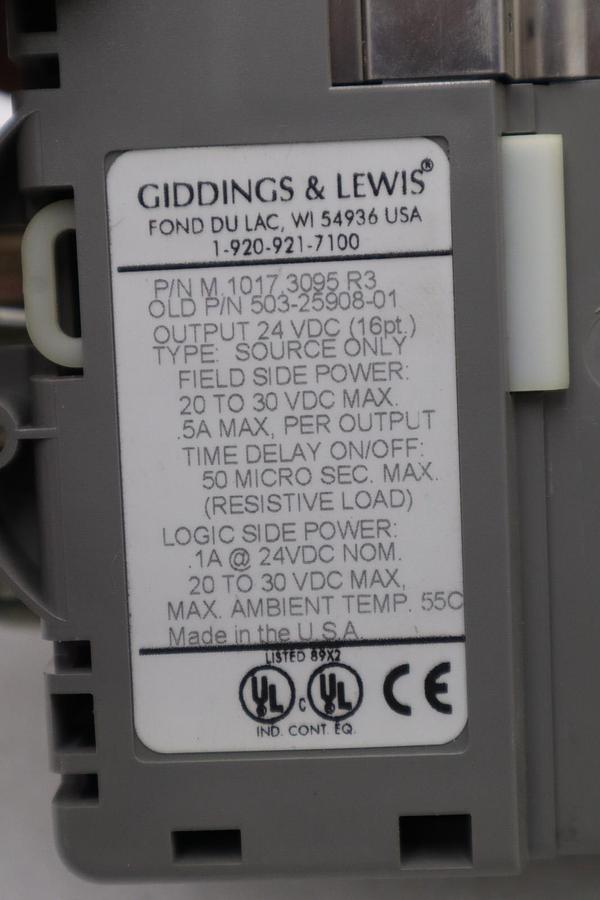 Used GIDDINGS & LEWIS DANAHER MOTION M.1017.3095 R3 / M10173095 R3 MODULE #6011
