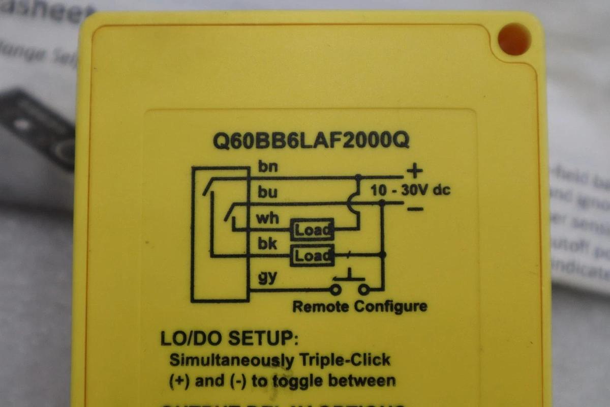 Used BANNER ENGINEERING Q60BB6LAF2000Q 71743 30VDC - STOCK K769CC