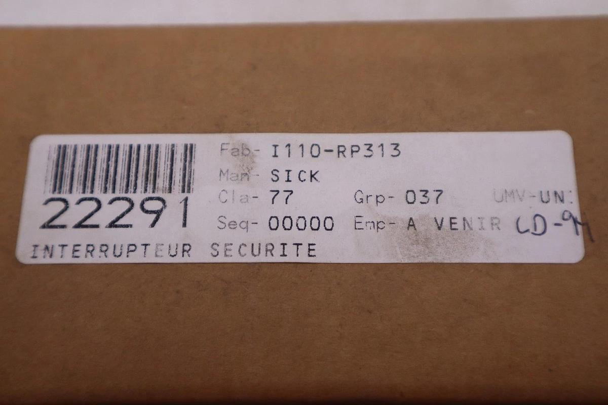 Used SICK I110-RP313 6025076 SENSOR 3N/C 1 N/O - NEW IN BOX - STOCK GF517A