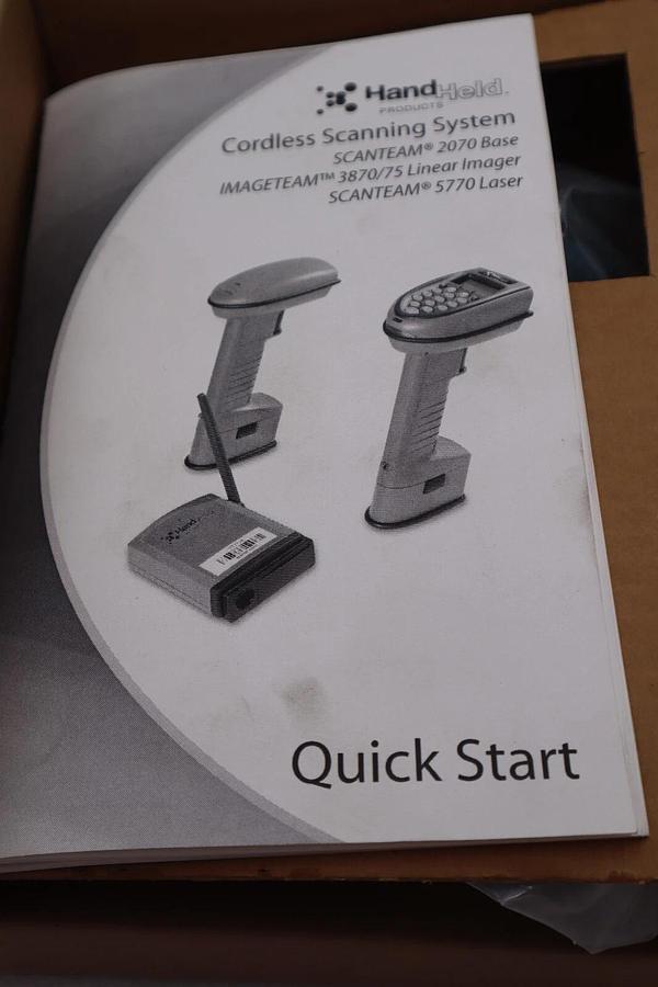 Used HANDHELD PRODUCTS 3870PDF-A2 CORDLESS BARCODE SCANNER STOCK #2808