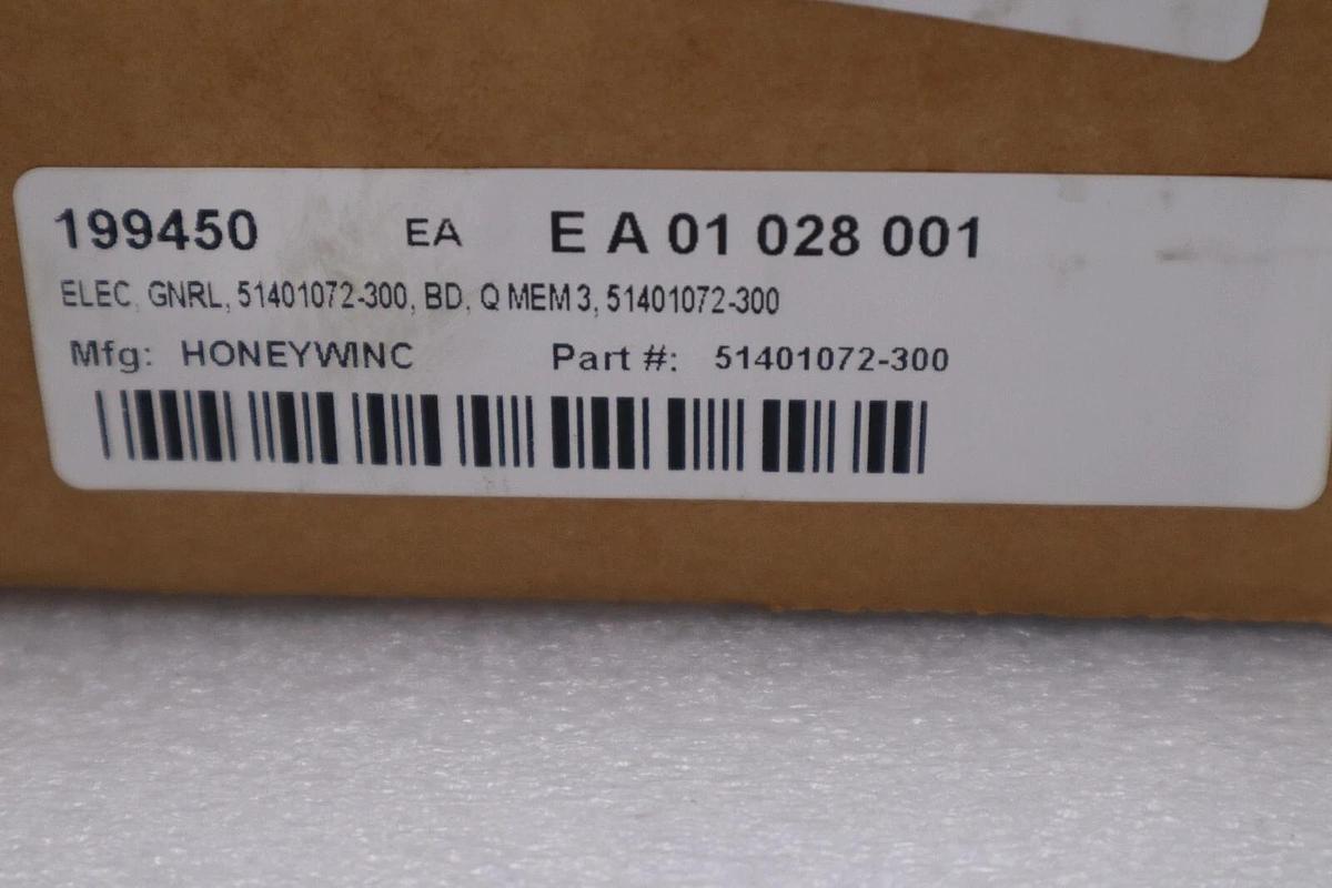 NEW OPEN BOX HONEYWELL TDC3000 51401072-300 QMEM-3 51401072300 STOCK G586