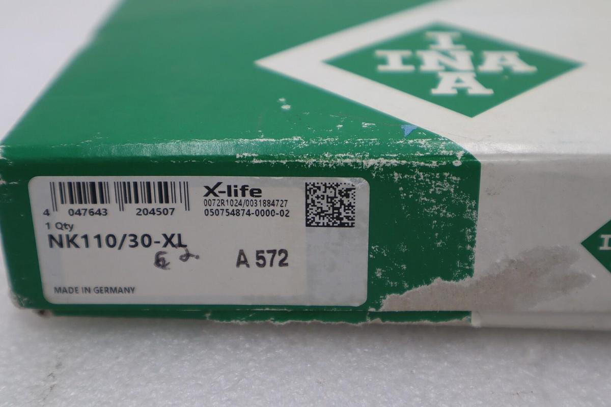 Used NEW OPEN BOX  INA NK110/30-XL NEEDLE ROLLING BEARING STOCK K-3433