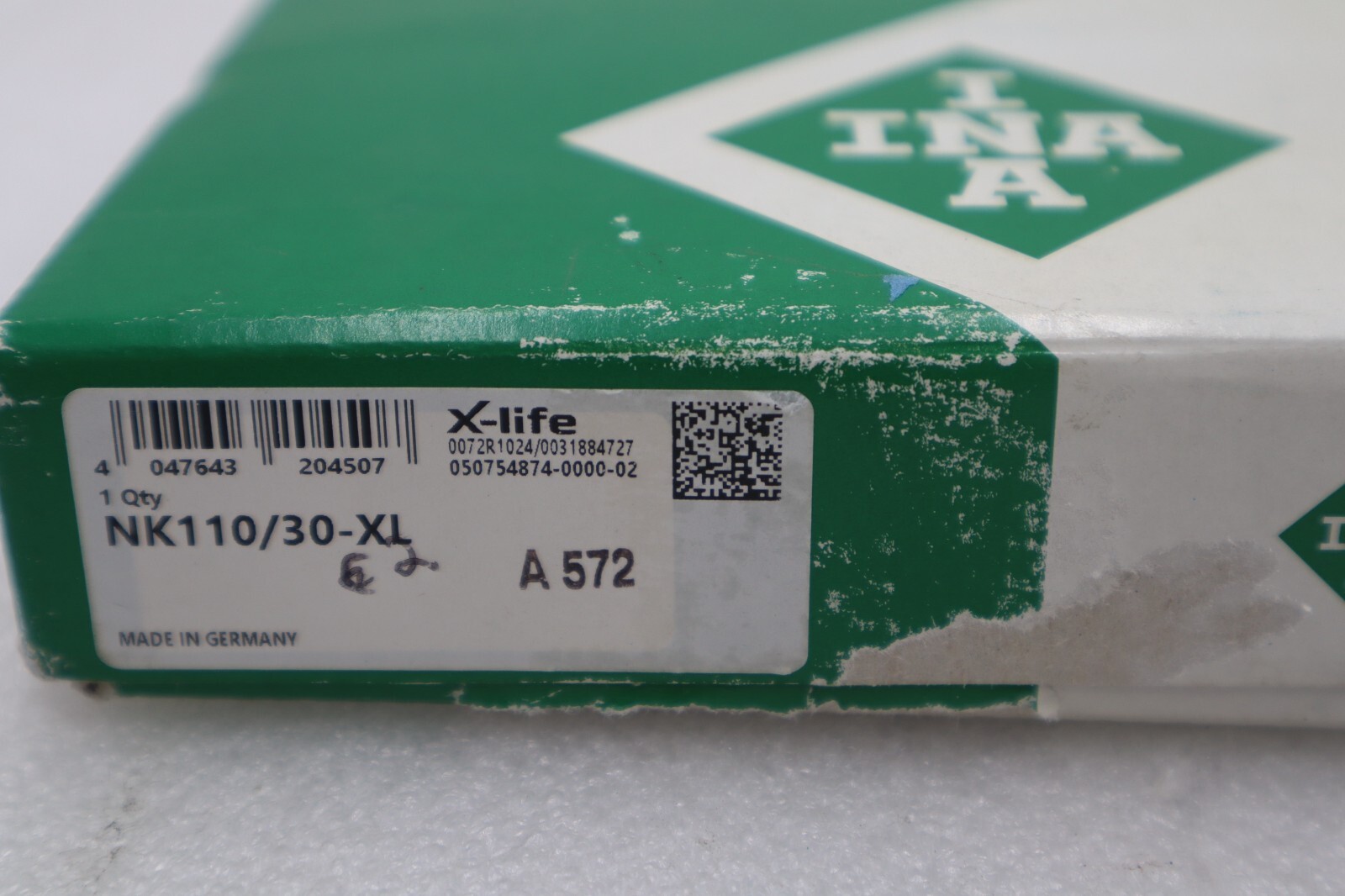 Used NEW OPEN BOX  INA NK110/30-XL NEEDLE ROLLING BEARING STOCK K-3433