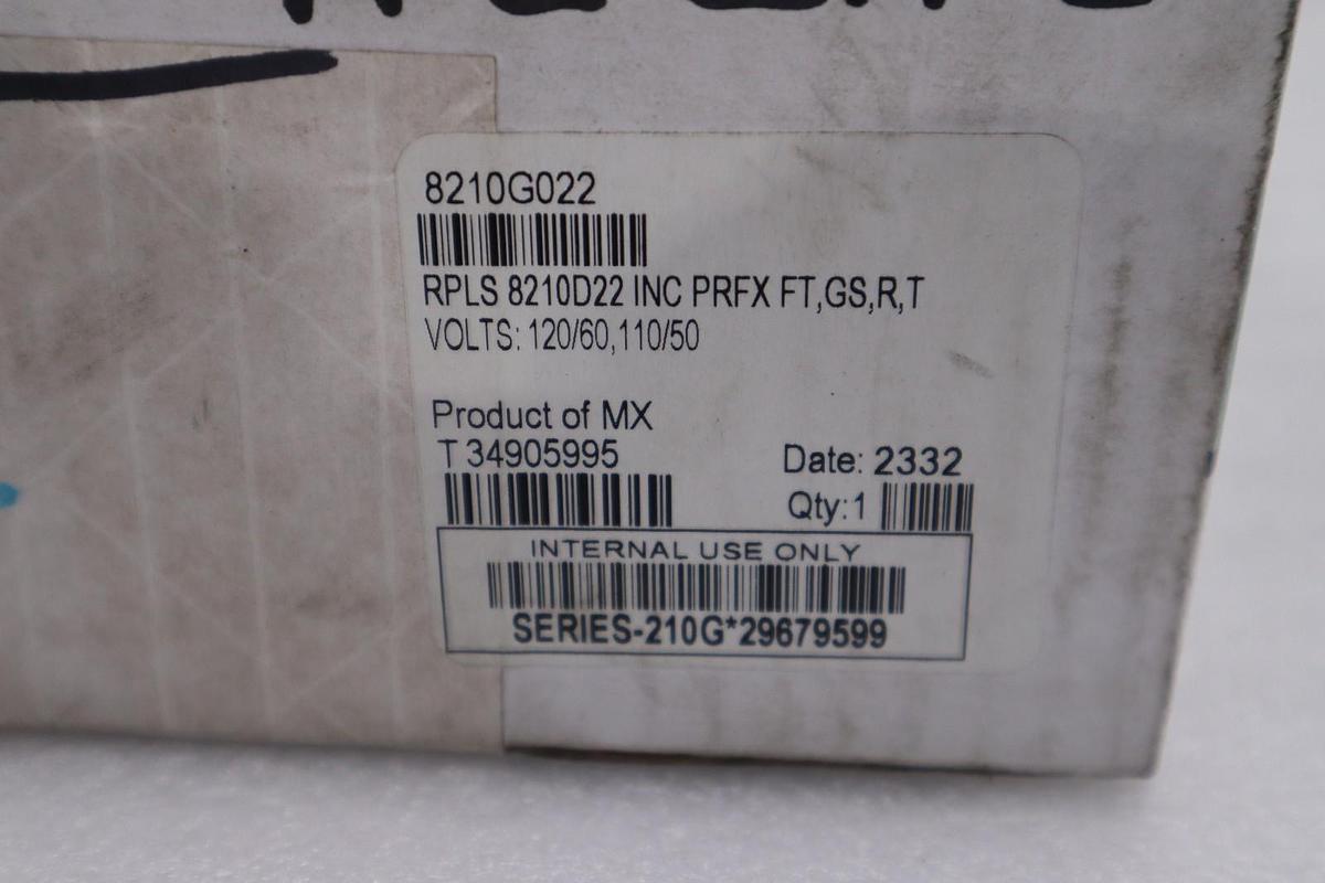 ASCO Red-Hat 8210G022 Solenoid Valve 2 Way 120/60 110/50 - STOCK GF44
