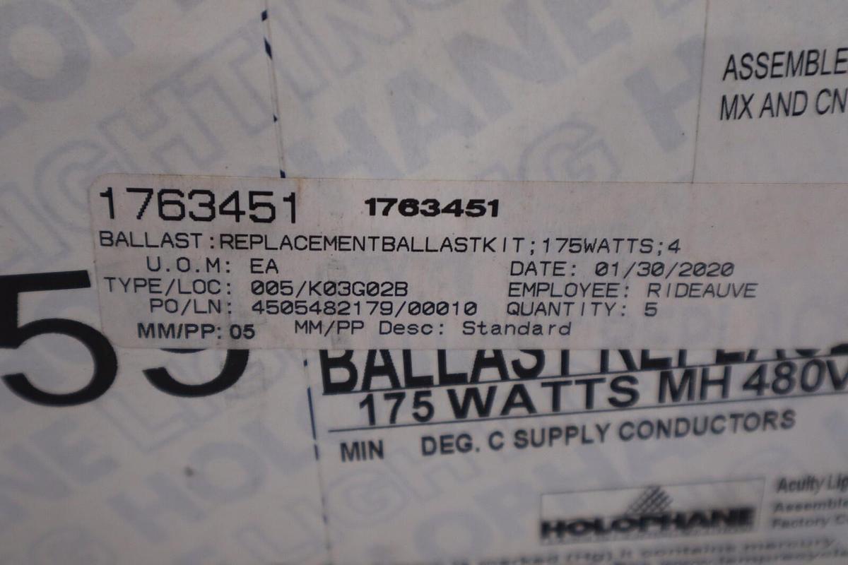 HOLOPHANE RBK175MH48B / RBK175MH48B NEW IN BOX STOCK H732