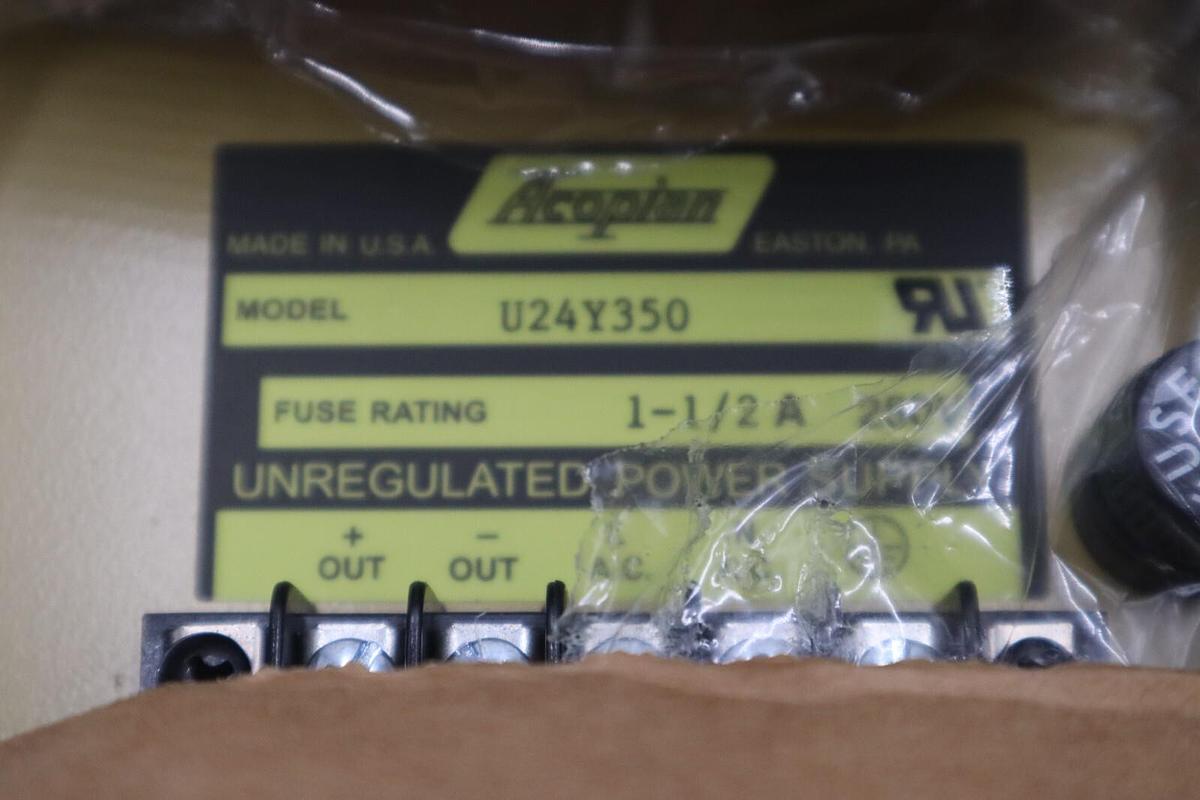 Used NEW OPEN BOX ACOPIAN U24Y350 250V 1-1/2A POWER SUPPLY STOCK G485A