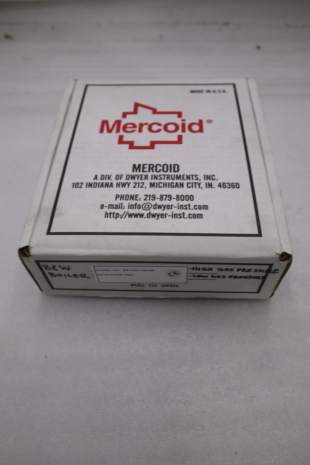 Used MERCOID DA-7031-153-3A STOCK #2158A