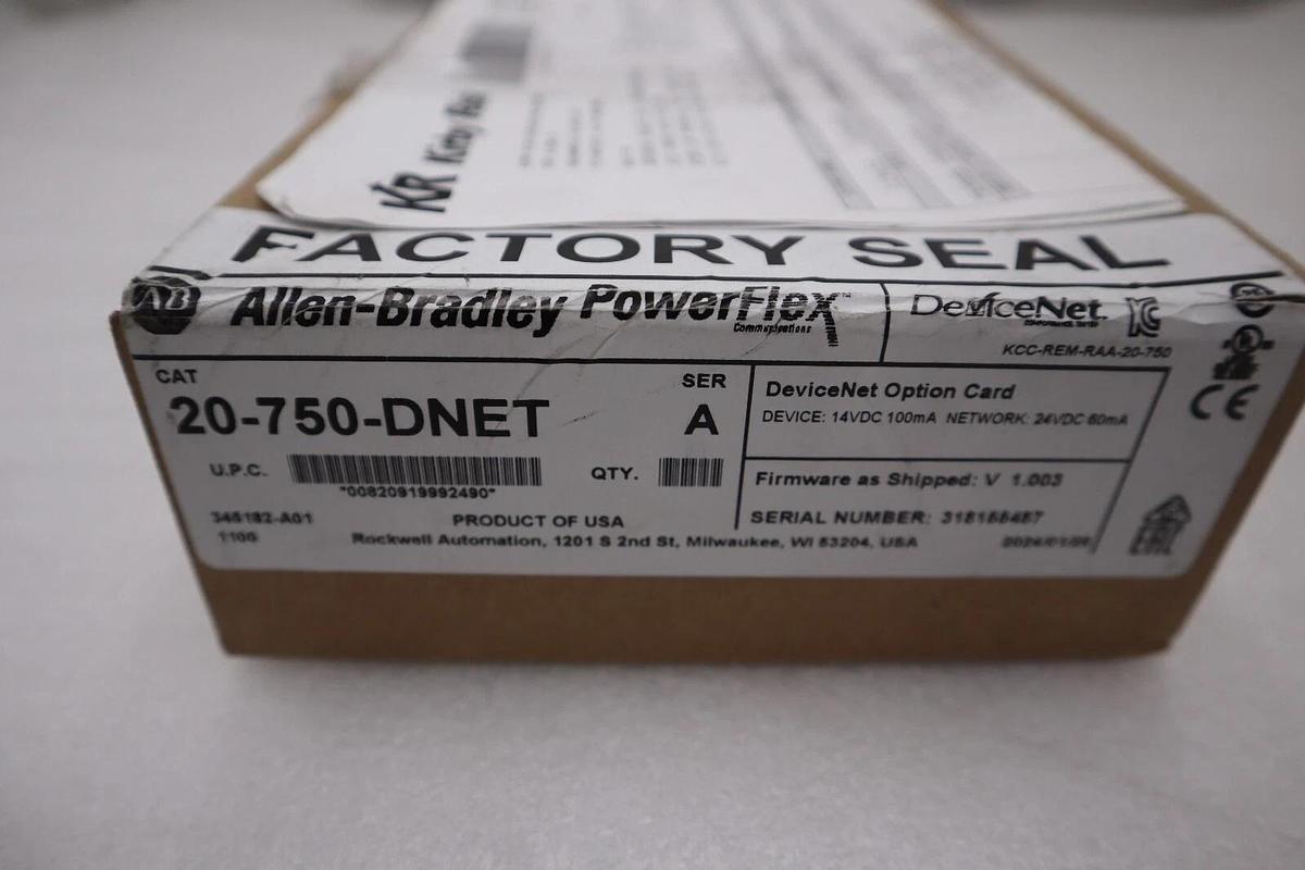 New Sealed 20-750-DNET Allen Bradley PowerFlex 750 DeviceNet Adapter STOCK H50A 820919992490