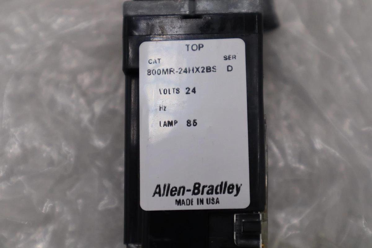 Allen Bradley 800MR-24HY2BRAK Ser D 2 Pos Illuminated Selector Switch STK H535A