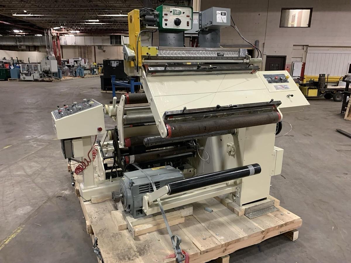 Used 32" WIDE STANFORD MAN ROLAND MODEL 152 FW DOCTOR REWINDER 30" REWIND CAPACITY