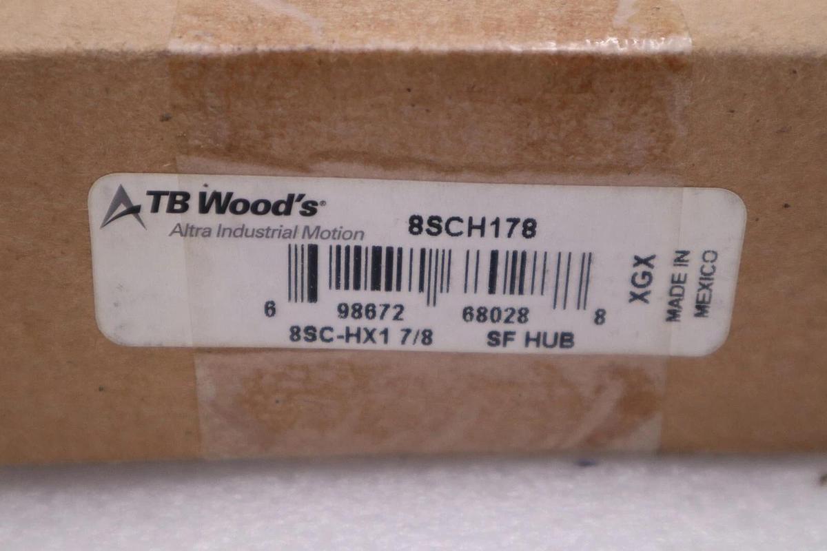 Used TB Wood's 8SCH178 SF Hub 8SC-HX1 7/8 XNY Shaft Coupling Bore STOCK H382A
