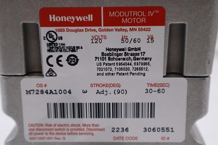 NEW Honeywell M7284A-1004 120 VOLTS Modutrol IV Motor STOCK 5580
