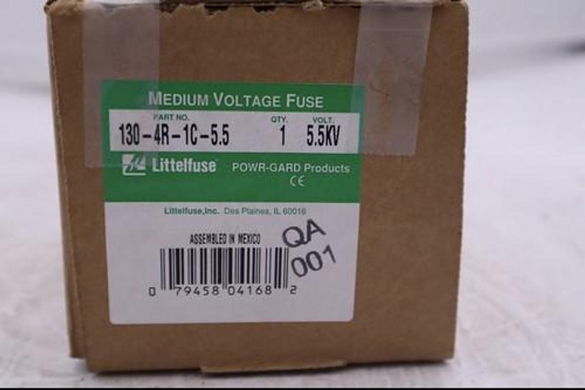 LITTELFUSE POWER-GARD 5.5KV FUSE 130-4R-1C-5.5W NEW IN BOX STOCK L-162
