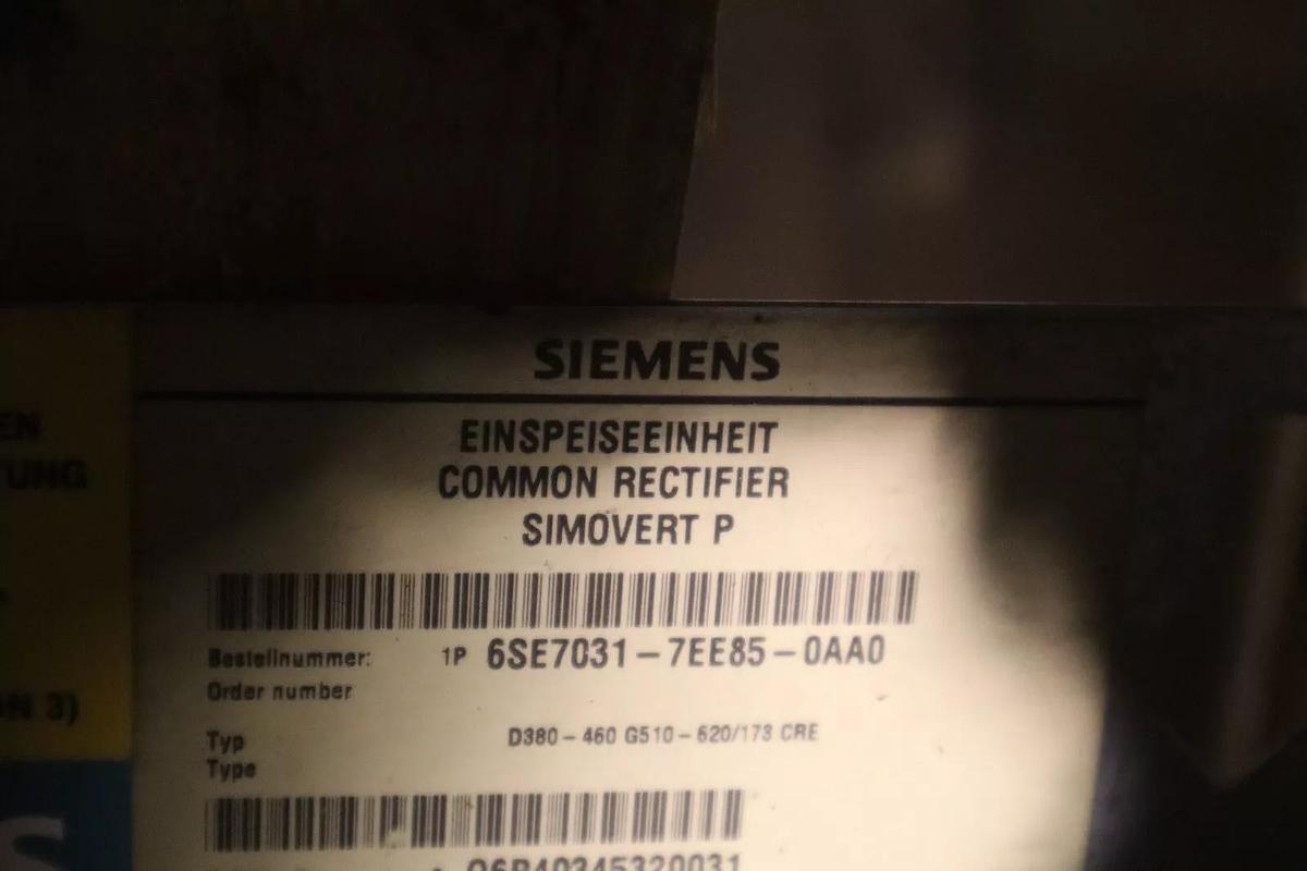 Used SIEMENS 6SE7031-7EE85-0AA0 Unit SIMOVERT Masterdrives 6SE76-0EF85-0EA0 STK S-402