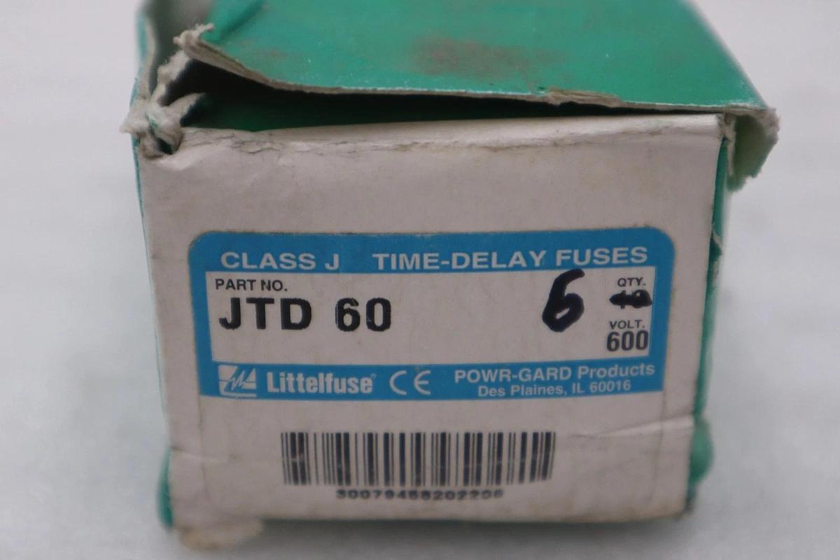 Used BOX OF 6 - LITTELFUSE JTD 60 / JTD60 - NEW IN BOX - STOCK GF618A
