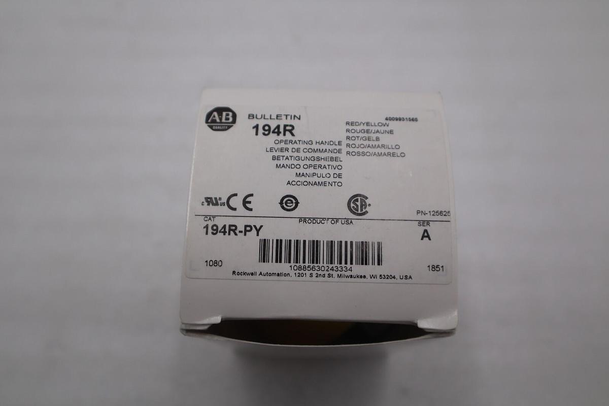 Used NEW OPEN BOX AB Allen-Bradley 194R-PY Operating Disconnect Handle 194RPY - G233A