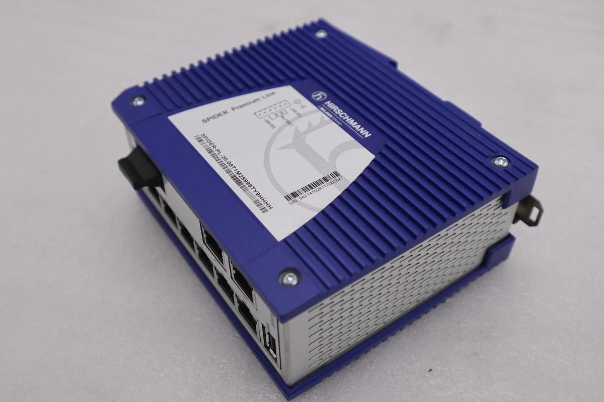 Used Hirschmann IEC 61131-2 Spider 8TX Rail Ethernet Switch STOCK 1813B