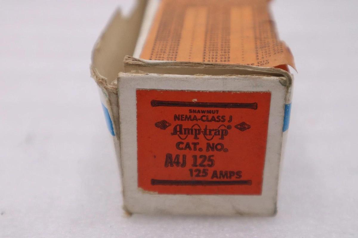 Used FERRAZ SHAWMUT A4J125 FUSE 125AMP 600V - NEW IN BOX - STOCK H-1692A