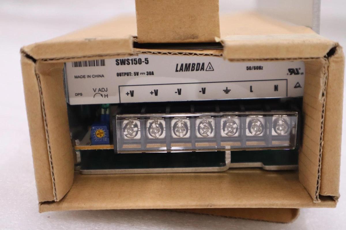 NEW LAMBDA SWS150-5 POWER SUPPLY 100-240VAC 2.1A INPUT 5VDC 30AMP STOCK H1260