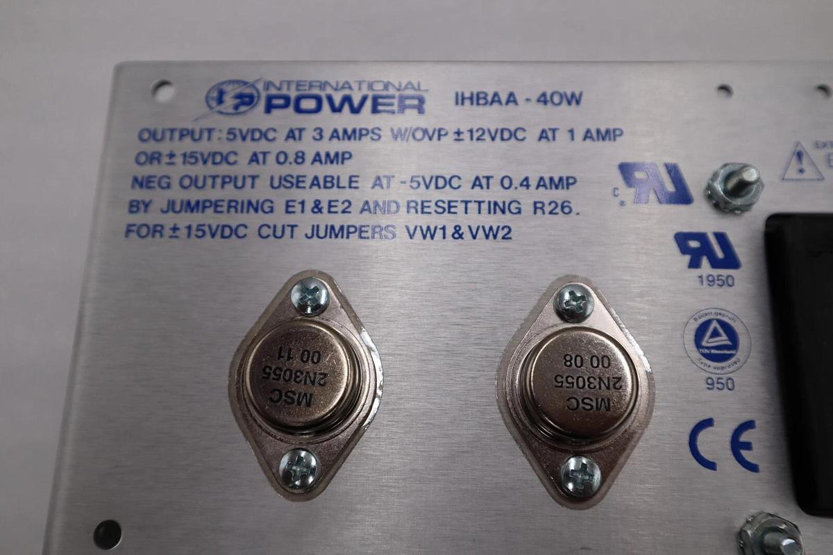 Used NEW IN BOX International Power IHBAA-40W  Triple Out Power Supply STOCK H1010