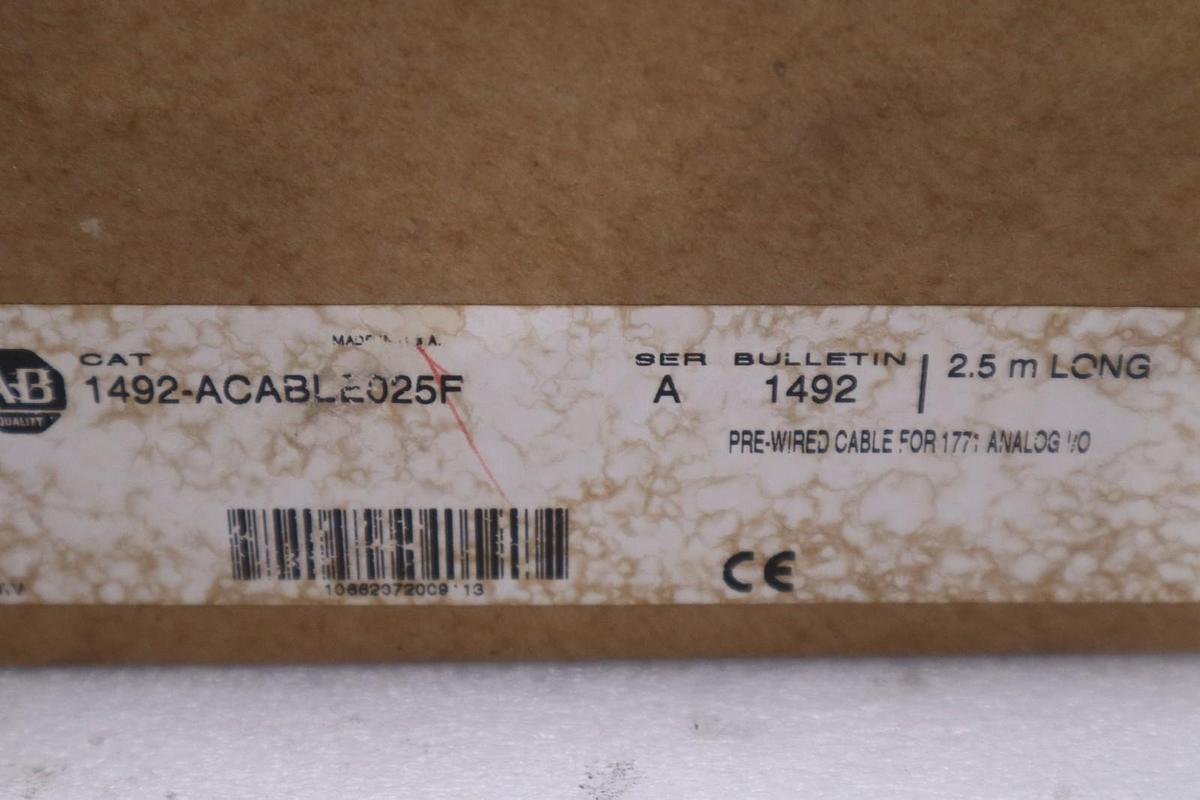 Used AB NEW OPEN BOX ALLEN BRADLEY WIRED CABLE 1492-ACABLE025F AB STOCK CC177